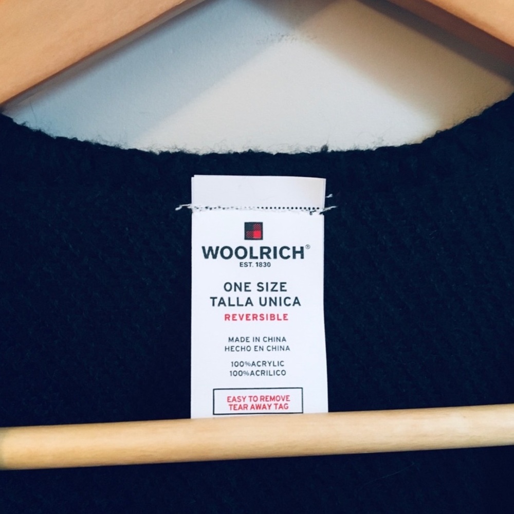 WOOLRICH Classic Plaid Thick Chunky Shawl/ Poncho - Picture 5 of 5